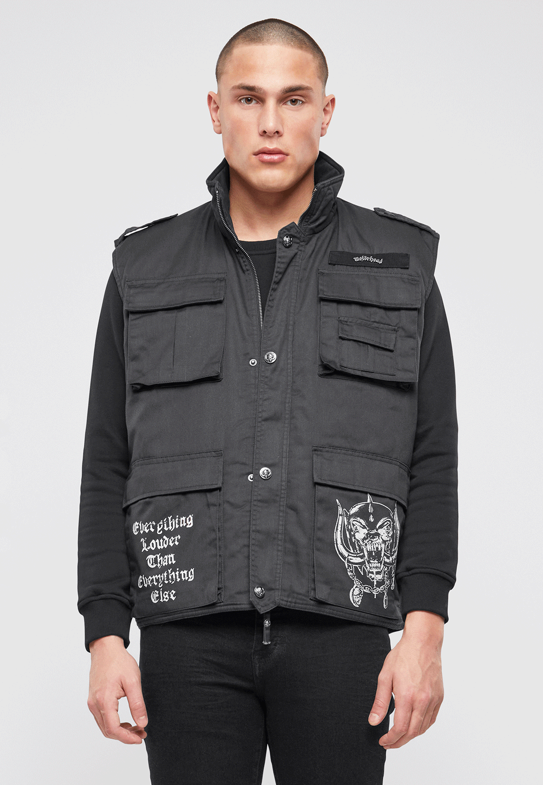 Brandit Motörhead Ranger vesta, čierna