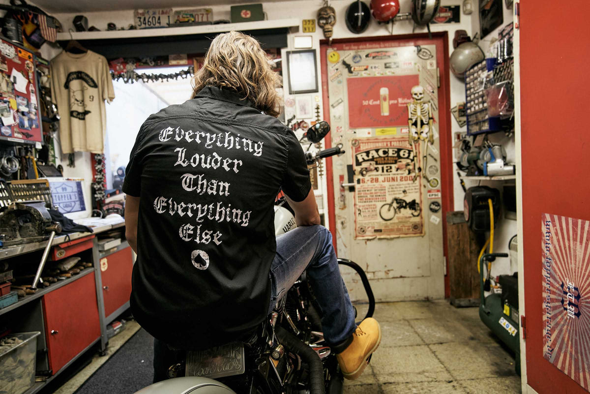 Brandit Motörhead košeľa s krátkymi rukávmi, čierna
