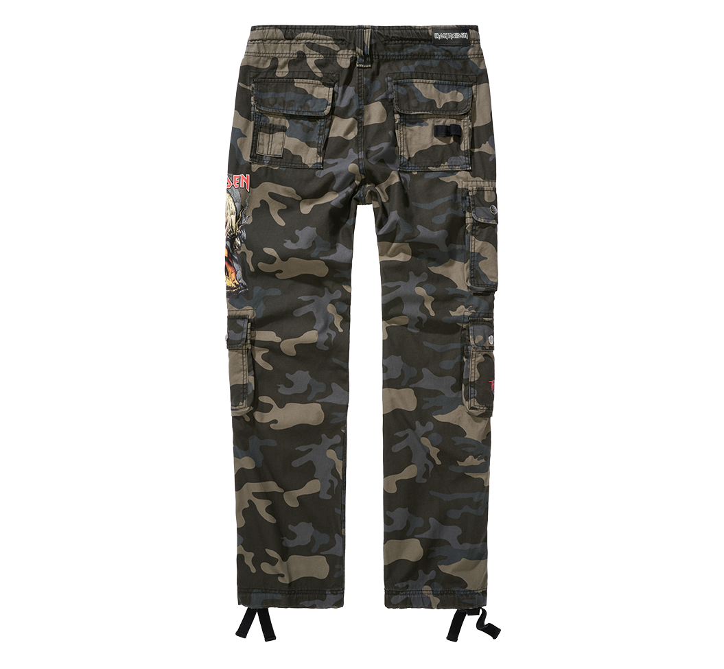 Brandit Iron Maiden Pure Slim nohavice darkcamo, dark camo