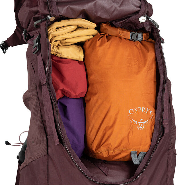 OSPREY KYTE 58 σακίδιο πλάτης τουρισμού, elderberry purple