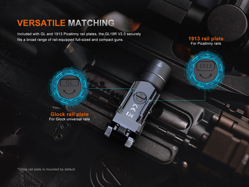 Fenix GL19R V2.0 φακός όπλου επαναφορτιζόμενος