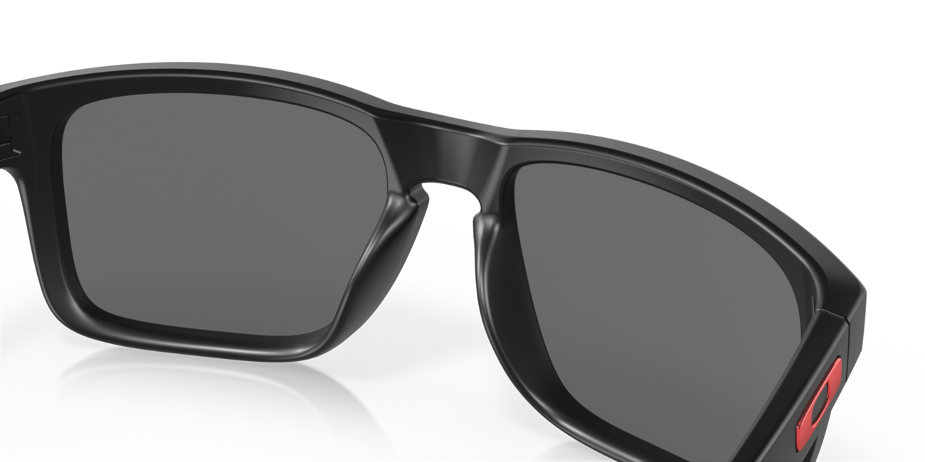 Oakley HOLBROOK Ηλιακά Γυαλιά με Σκελετό Matte Black και Φακούς Positive Red Iridium, 57