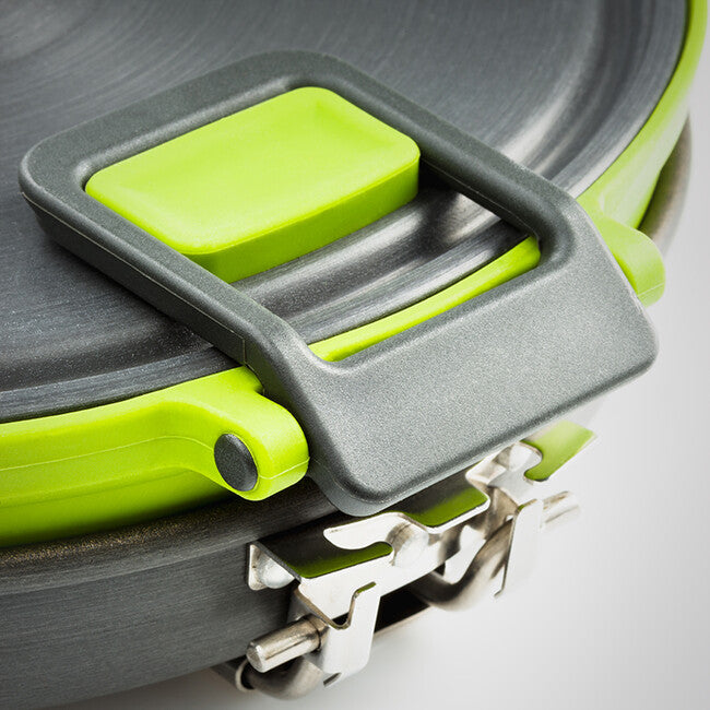 GSI Outdoors Escape HS Σετ Τηγάνι Teflon και Αναδιπλούμενη Κατσαρόλα 3L Pot + Frypan, πράσινο
