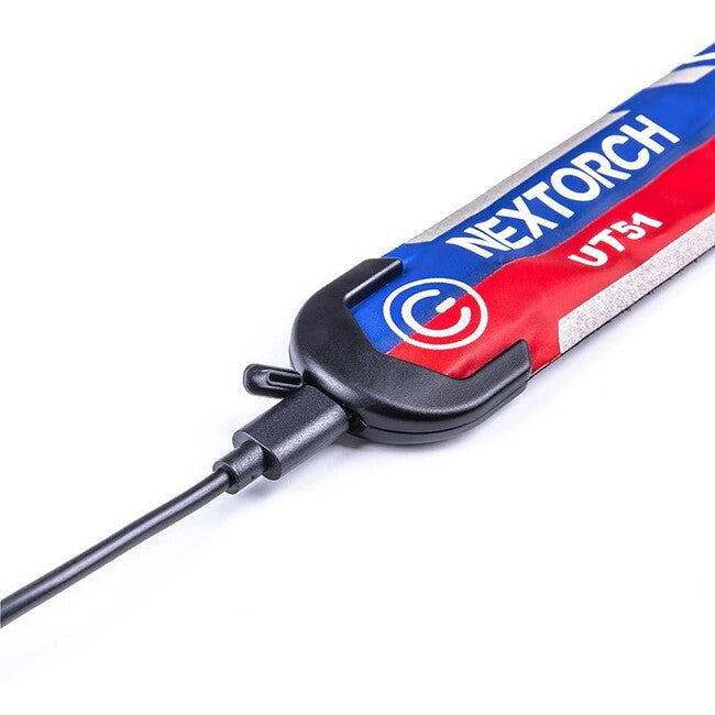 NexTorch® UT51 L λάμπα ασφαλείας με αναbleeping, κόκκινο-μπλε
