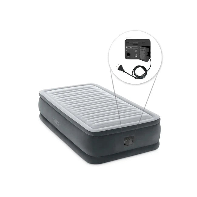Intex Comfort-plush Elevated Φουσκωτό Κρεβάτι Twin