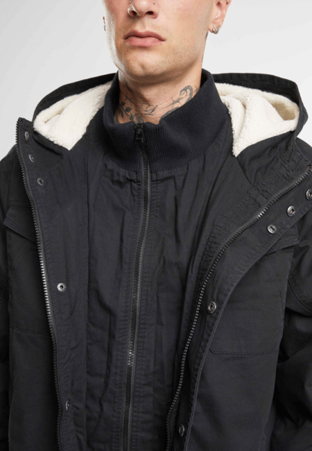 Brandit Meadow Jacket Χειμωνιάτικο μπουφάν ανδρικό, μαύρο