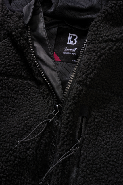 Brandit Teddy Μπουφάν Fleece, Μαύρο