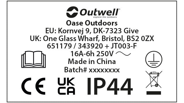 Outwell Opus Μετατροπέας Βύσματος 0.3 m