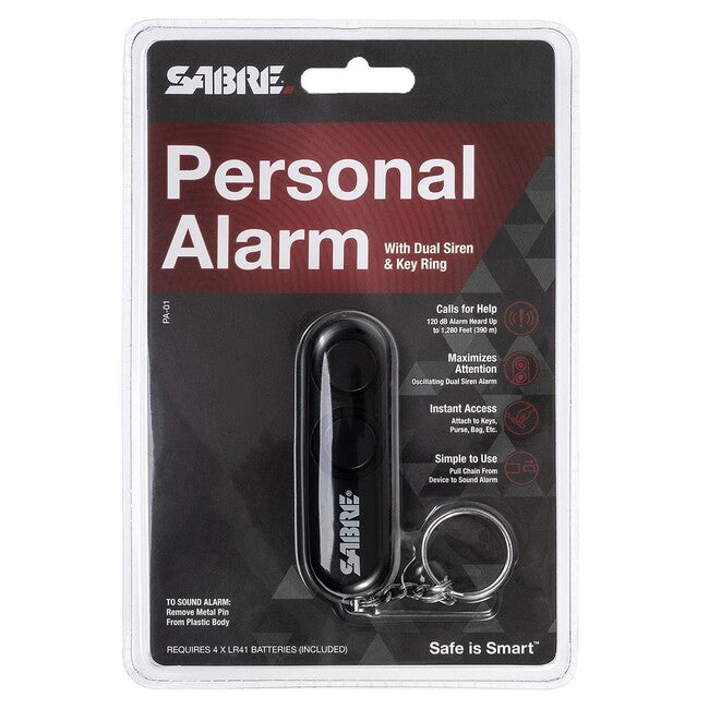 SABRE RED Διπλός Προσωπικός Συναγερμός 120db, Μαύρο