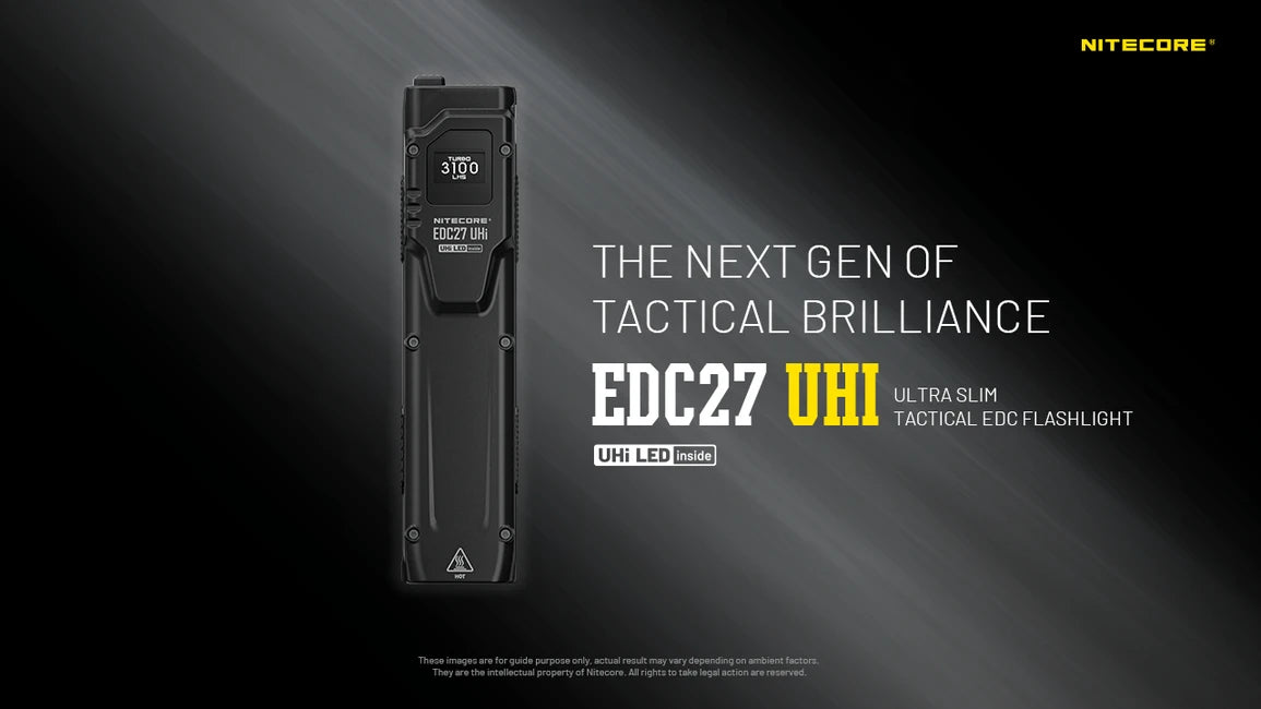 Nitecore EDC27 Φακός Επαναφορτιζόμενος UHi