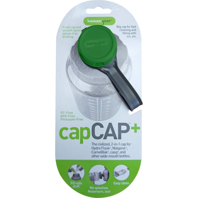Humangear capCAP+ Καπάκι Φιάλης, Πράσινο, Διάμετρος 5,3 cm