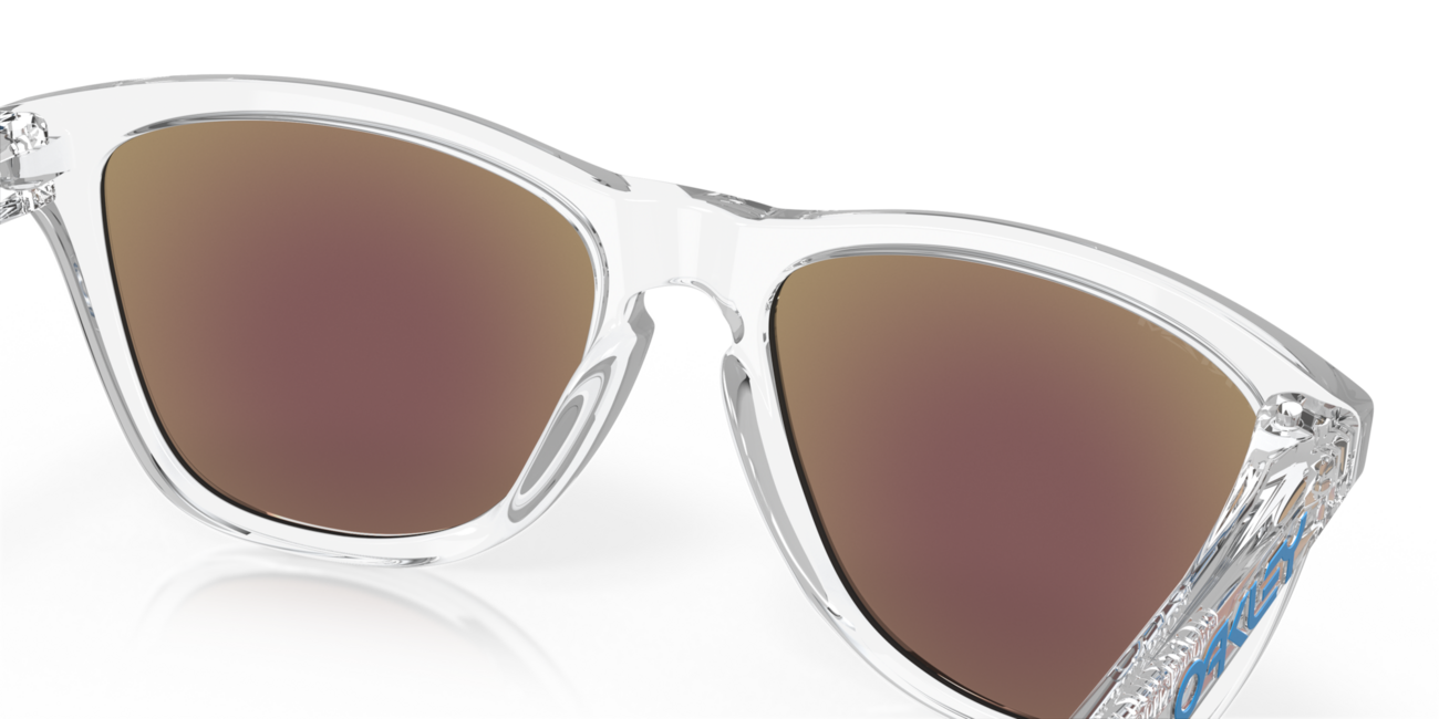 Oakley FROGSKINS Ηλιακά Γυαλιά με Σκελετό Crystal Clear και Φακούς Prizm Sapphire Iridium 55