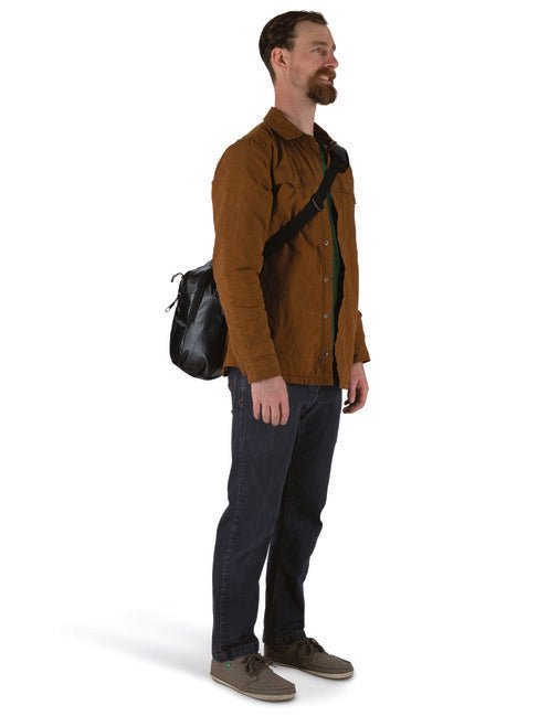 OSPREY TRANSPORTER CARRY-ON BAG τσάντα ώμου, μαύρο