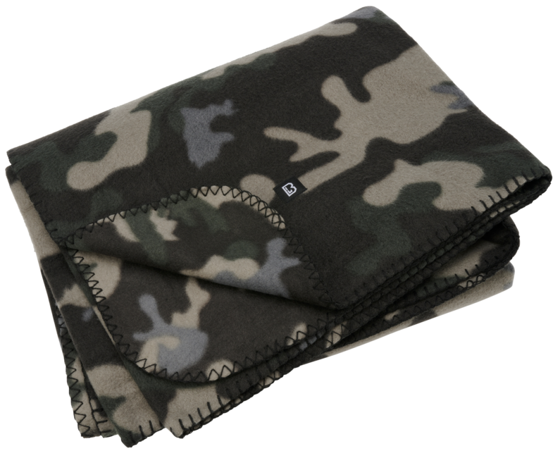 Brandit Κουβέρτα Fleece, darkcamo, 135 x 175 cm