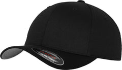 Brandit Flexfit Wooly Combed Cap, Black-Grey