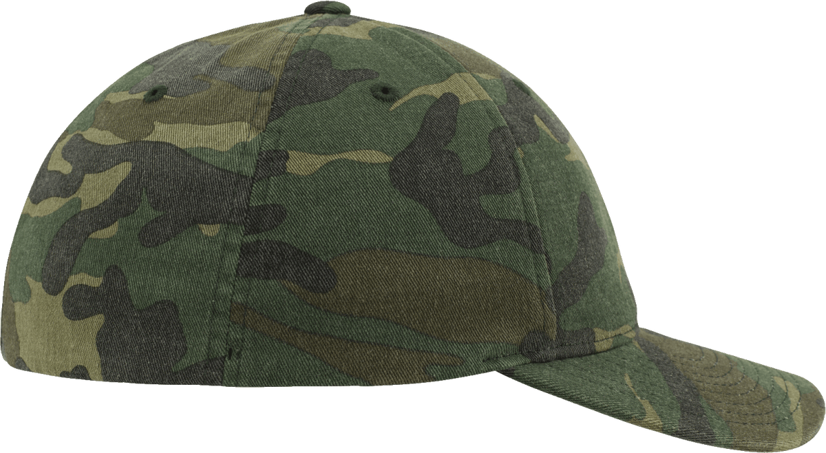 Brandit Flexfit Garment Camo šiltovka s vypraným efektom, woodland
