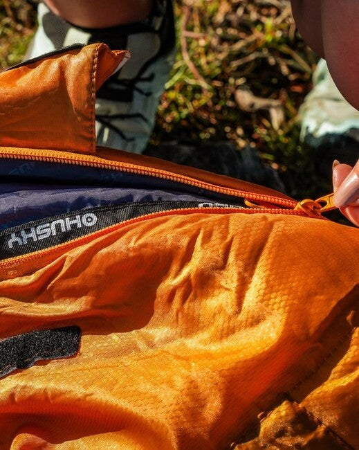 HUSKY Plus Συνθετικός Τριεποχικός Επεκτεινόμενος Σάκος Ύπνου -10, μουστάρδα