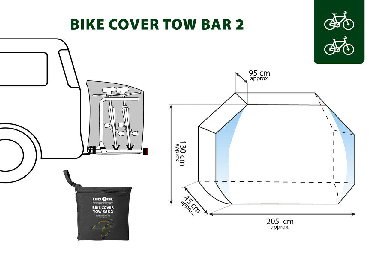 Brunner Hitch Bike Cover θήκη ποδηλάτου 3/4