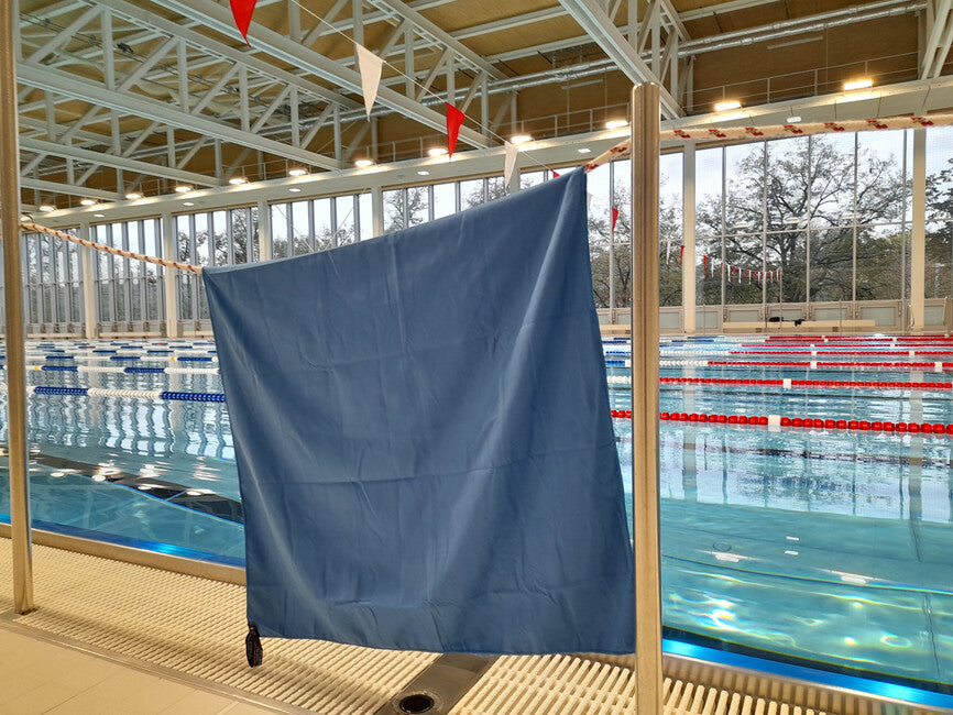BasicNature Πετσέτα Velour 85 x 150 cm, μπλε