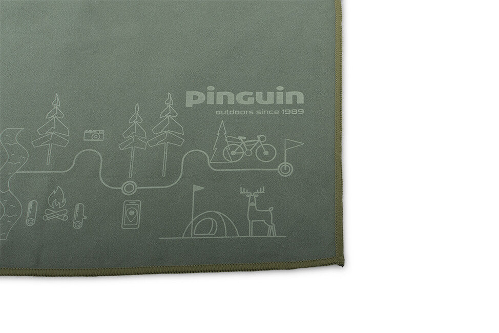Pinguin Micro πετσέτα Map 40 x 40 cm, μπλε-πράσινο