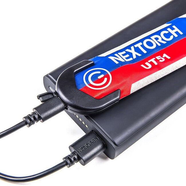 NexTorch® UT51 L λάμπα ασφαλείας με αναbleeping, κόκκινο-μπλε
