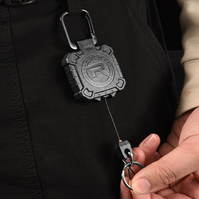 Leguon Keyhex Καραμπίνα με Χαλύβδινο Σχοινί στο Κλειδί, Μαύρο