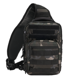 Brandit US Cooper Shoulder Bag, Dark Camo