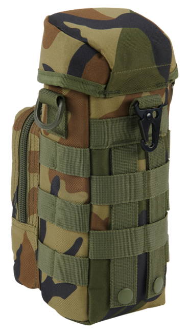 Brandit Θήκη Molle για Φιάλη II με Τσέπη, Woodland