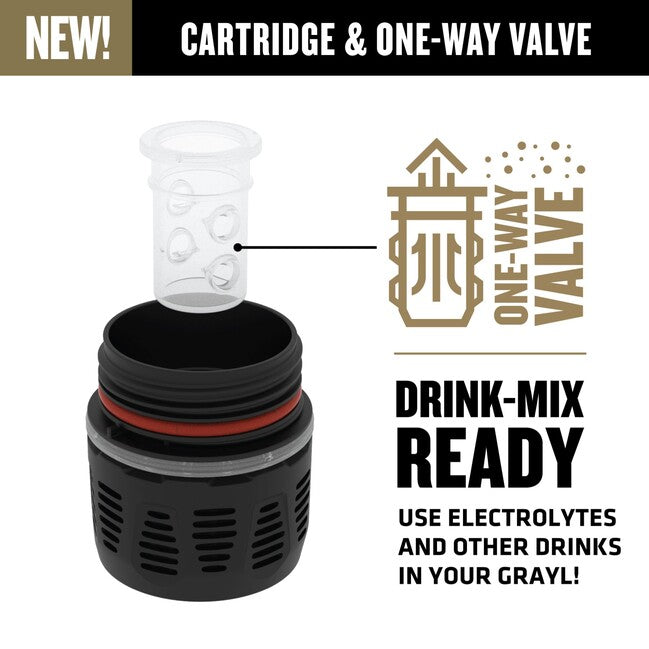 GRAYL UltraPress™ Purifier θήκη φιλτραρίσματος Titanium, Covert Black