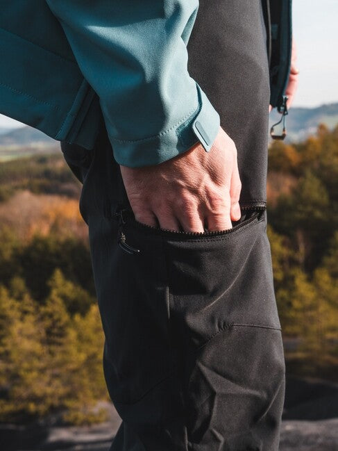 HUSKY Kavia Παντελόνι Softshell ανδρικό, μαύρο