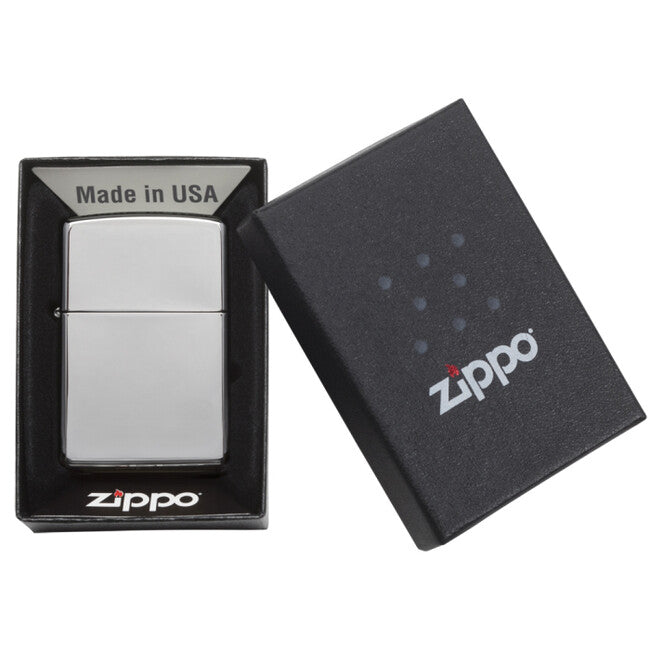 Zippo Αναπτήρας Βενζίνης, Υψηλό Γυαλιστό Χρώμιο