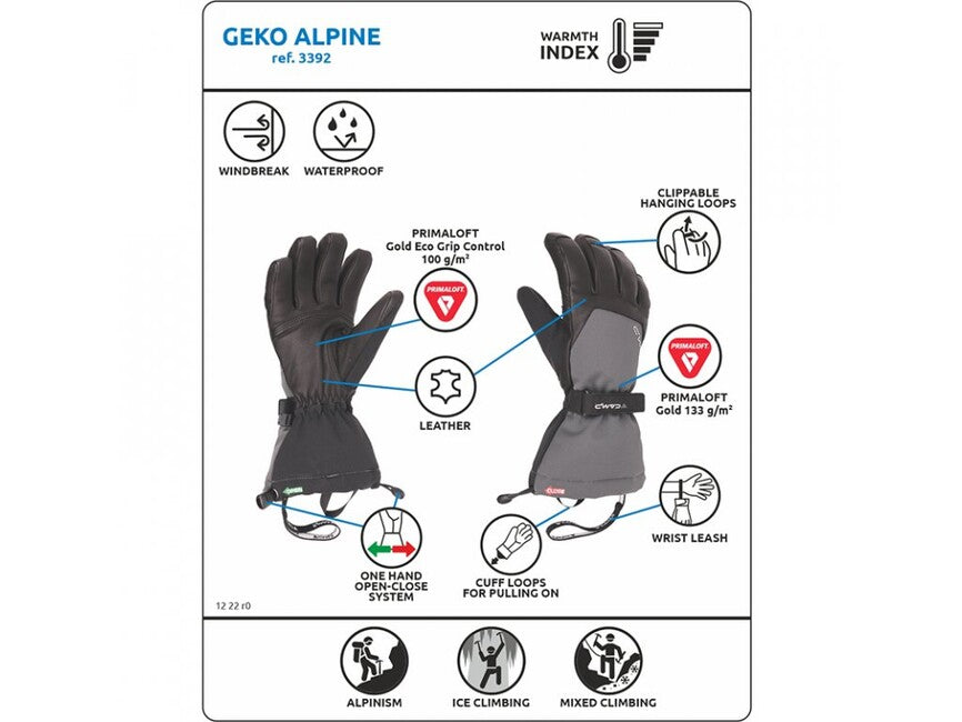 CAMP Geko Alpine γάντια χειμερινά για αναρρίχηση πάγου και μιξ