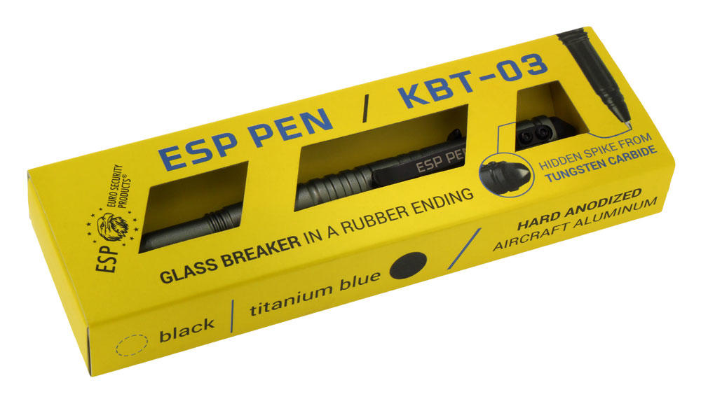 ESP KBT-03 κουμποτάν στυλό τακτικό, τιτάνιο, 145 mm