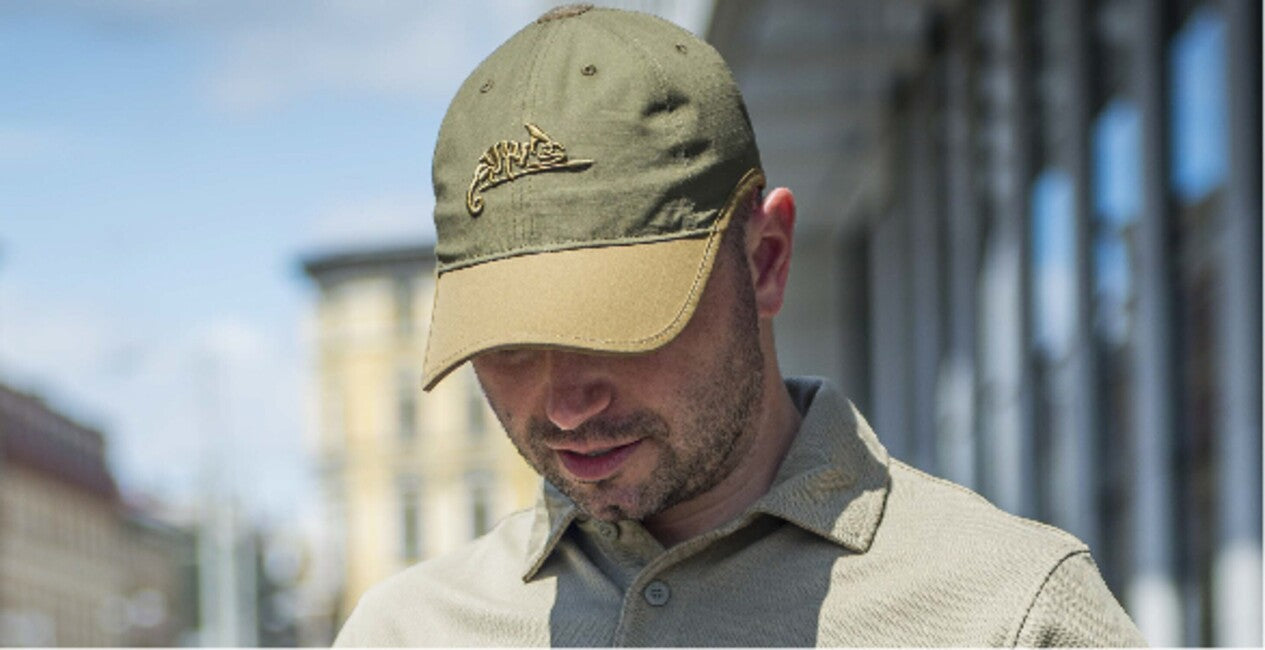 Helikon-Tex Καπέλο PolyCotton Ripstop με λογότυπο, Coyote / Olive Green