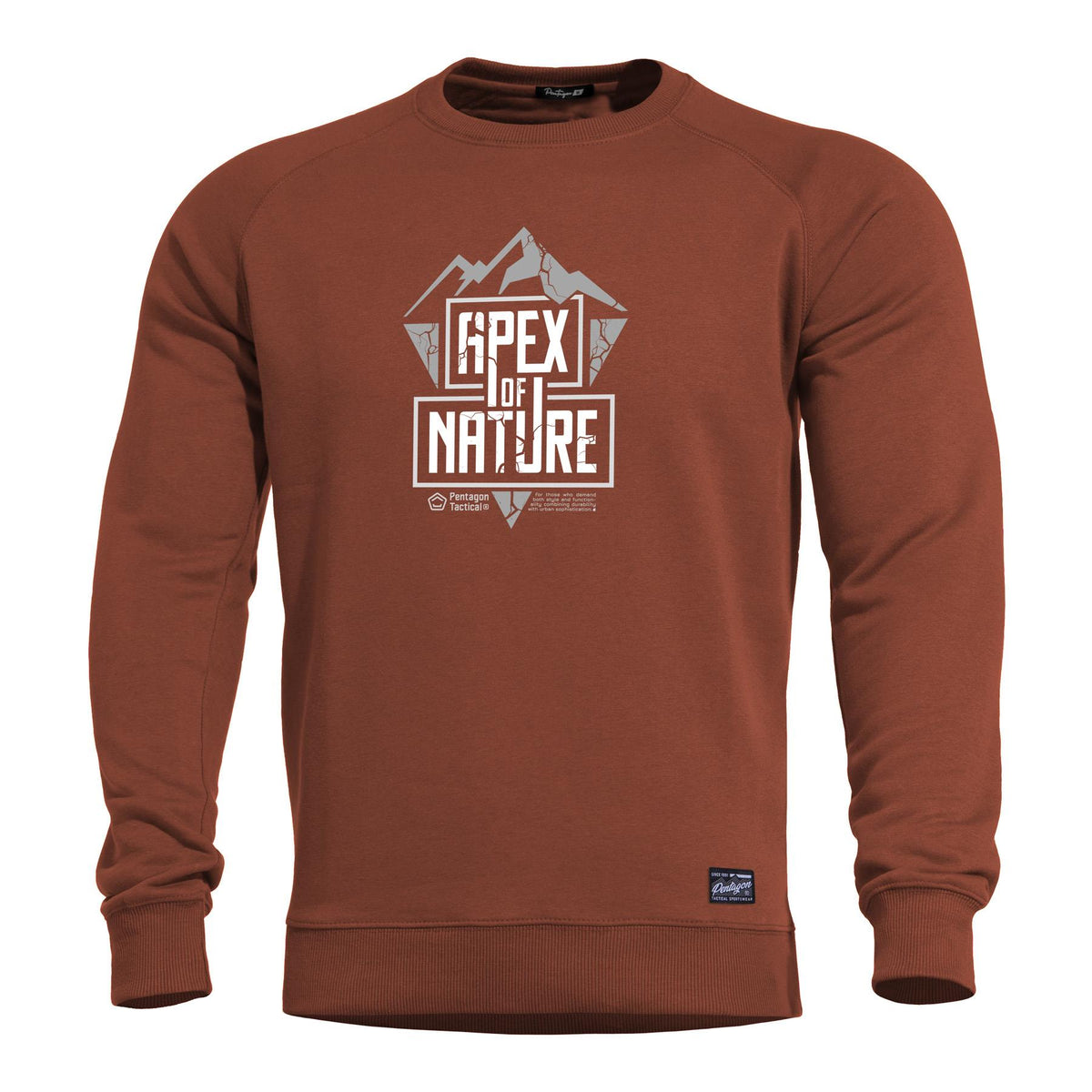 Pentagon Apex Of Nature ανδρικό φούτερ, maroon red
