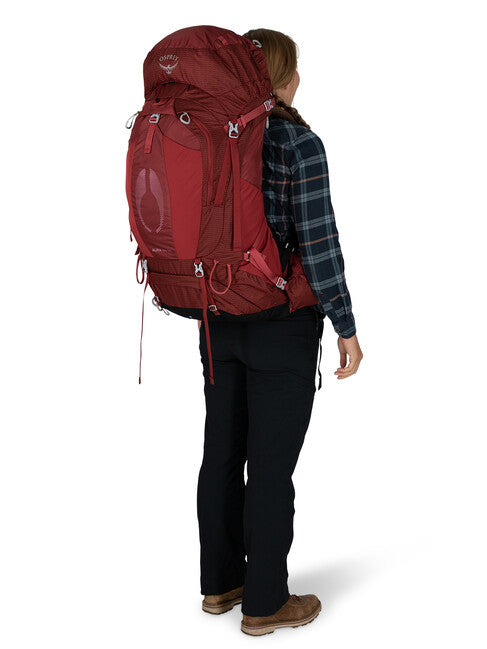 OSPREY AURA AG 65 Σακίδιο Πεζοπορίας, berry sorbet red