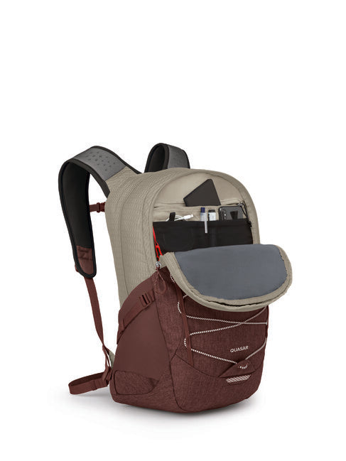 OSPREY Quasar 28 σακίδιο πλάτης αστικό, sawdust tan/raisin red