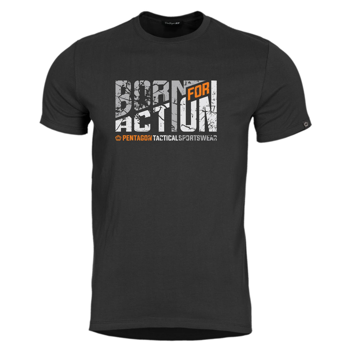 Pentagon Born for Action μπλουζάκι, μαύρο