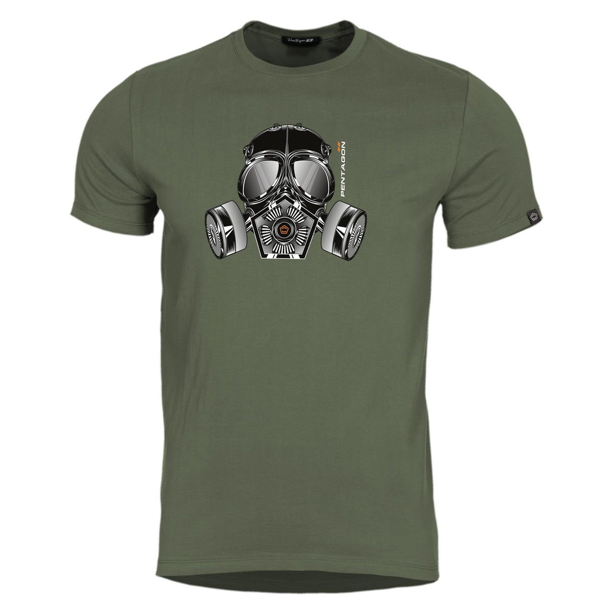 Pentagon Μπλουζάκι Gas Mask, Λαδί