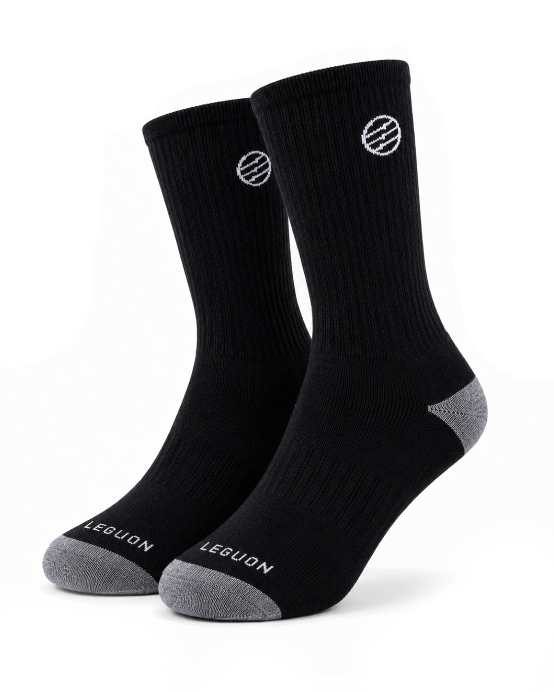 Leguon Aegon Merino Lite nogavice, črne