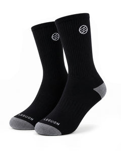 Leguon Aegon Merino Lite nogavice, črne