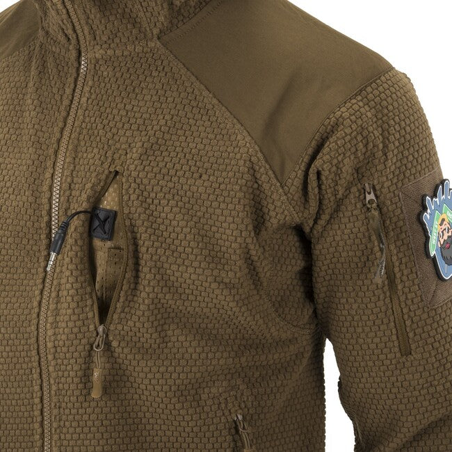Helikon-Tex ALPHA HOODIE Φούτερ Grid Fleece, Shadow Grey