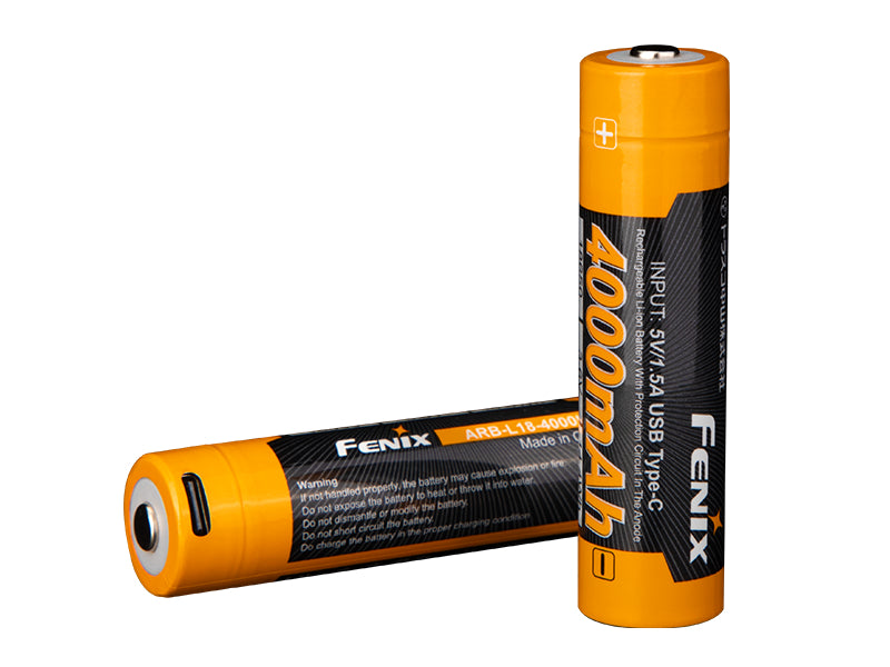 Fenix 18650 Επαναφορτιζόμενη Μπαταρία USB-C 4000 mAh (Li-Ion)