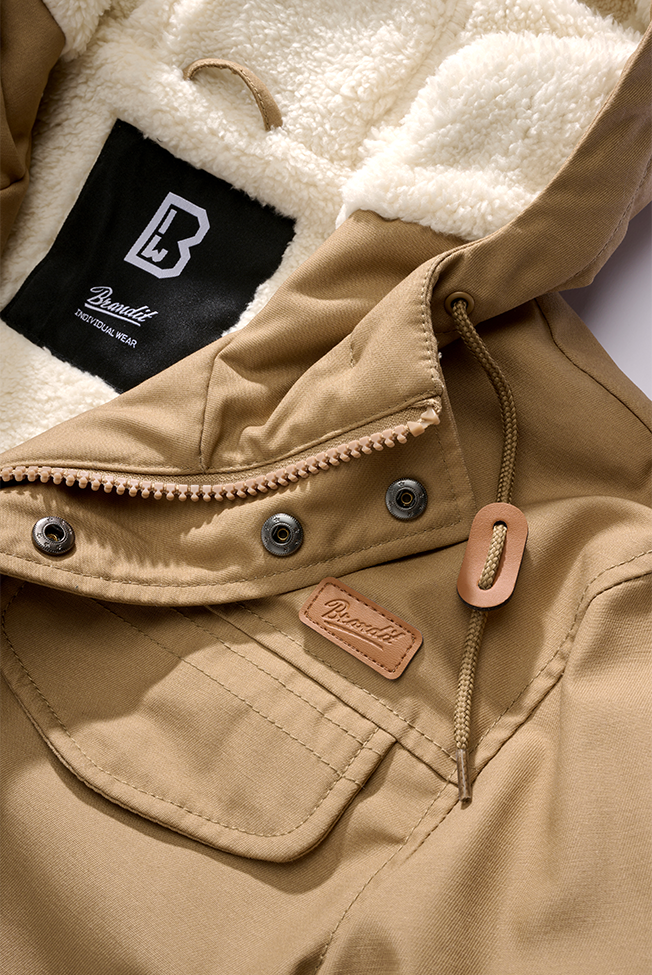 Brandit Marsh Lake teddyparka, camel