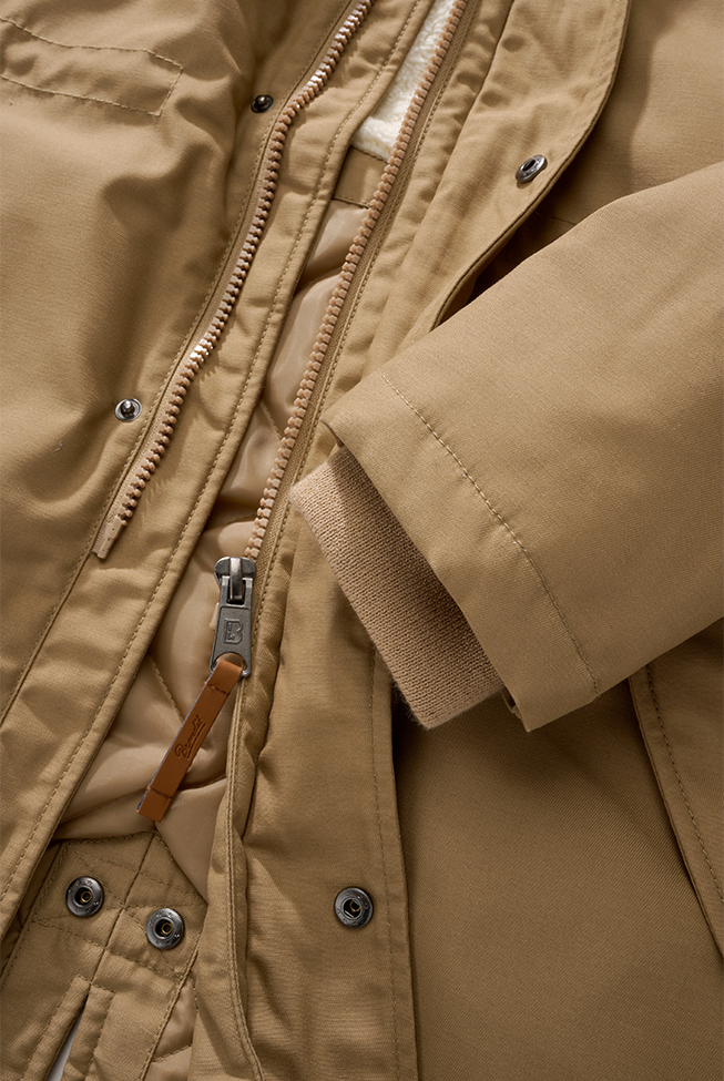 Brandit Marsh Lake teddyparka, camel