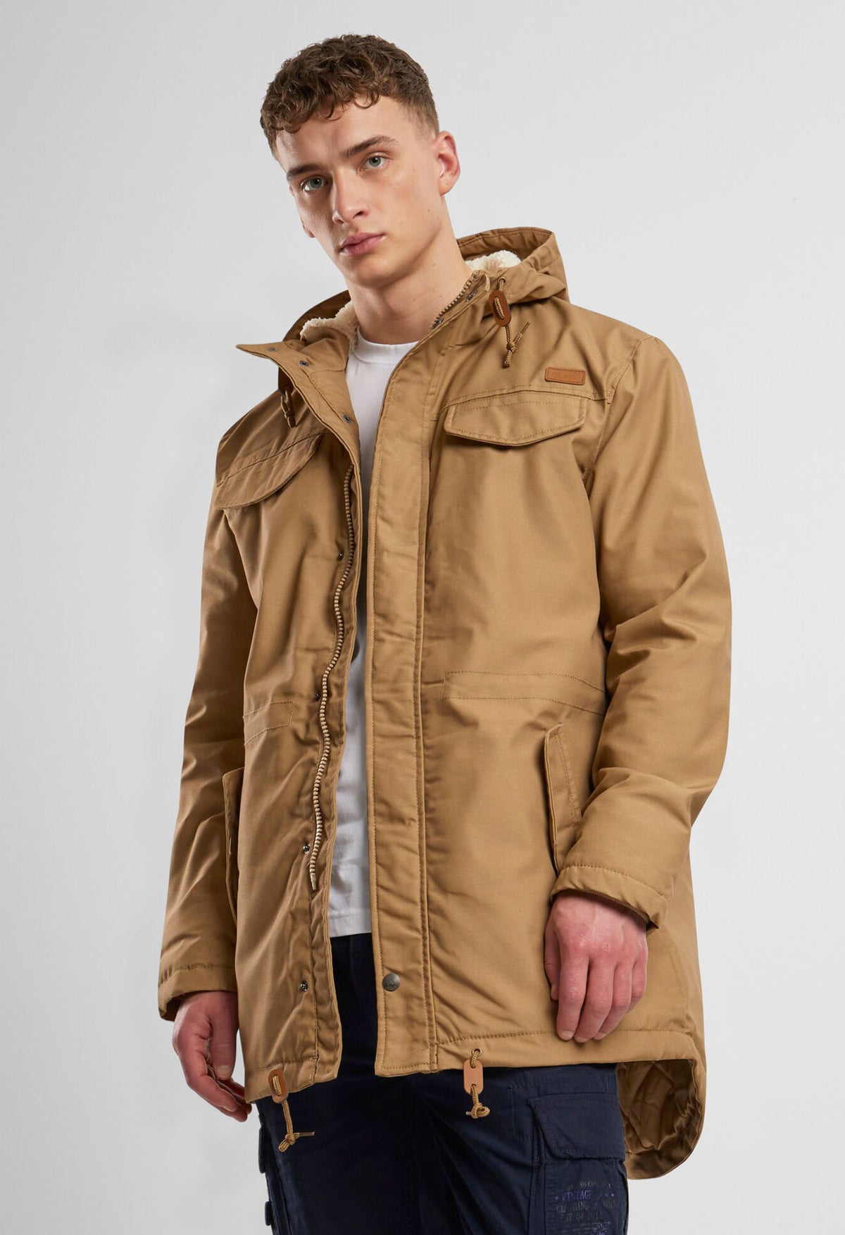 Brandit Marsh Lake teddyparka, camel