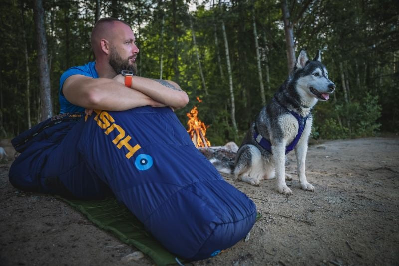 HUSKY Enjoy Long Υπνόσακος, μπλε-πορτοκαλί