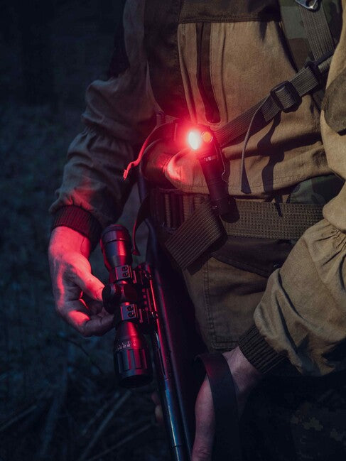 ArmyTek Wizard C2 WR κεφαλόφωτο LED με μαγνητικό στήριγμα τροφοδοσία από συσσωρευτή 1100 lm 3 h 65 g, Λευκό & Κόκκινο