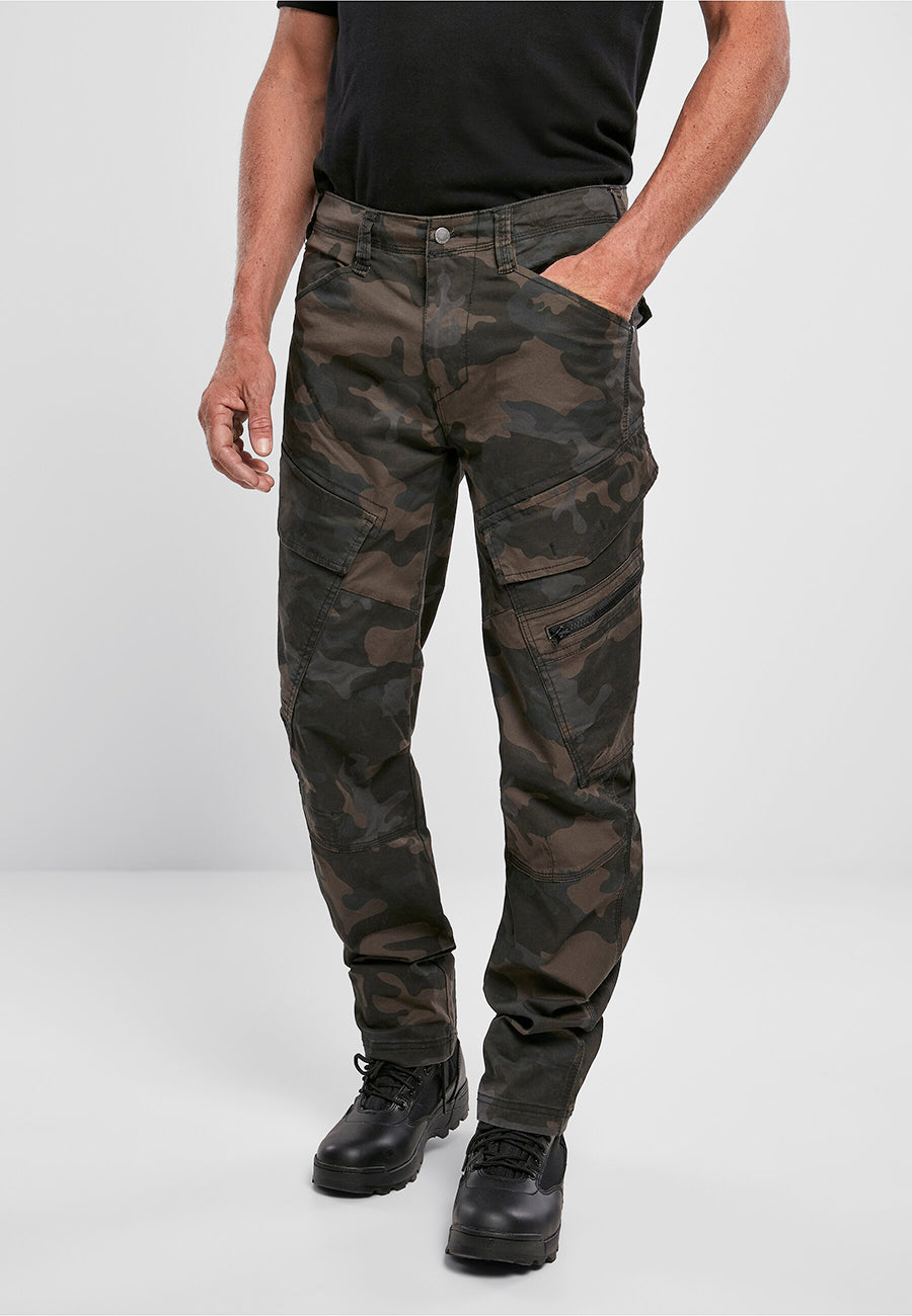 Brandit Adven slim fit nohavice, Darkcamo