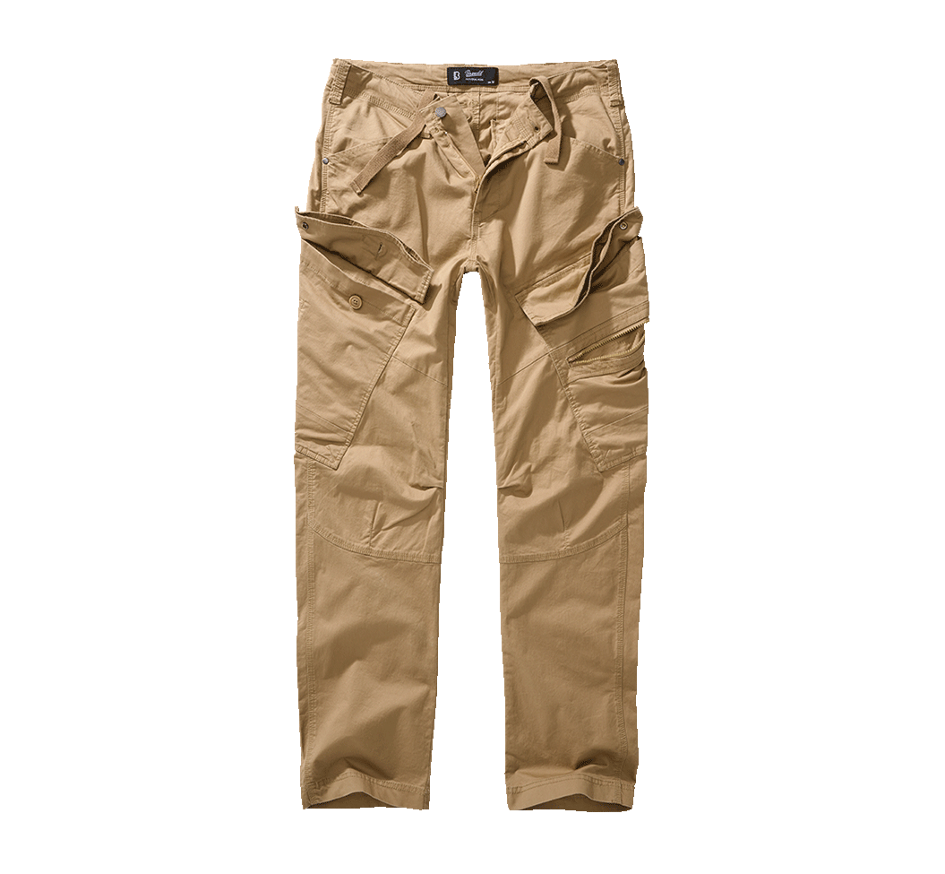 Brandit Adven Slim Fit nohavice, camel